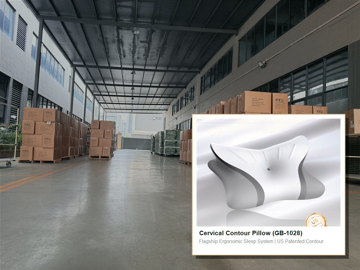 Home Teck Memory Foam Pillow Factory & High Precision Orthopedic Pillow GB-1028